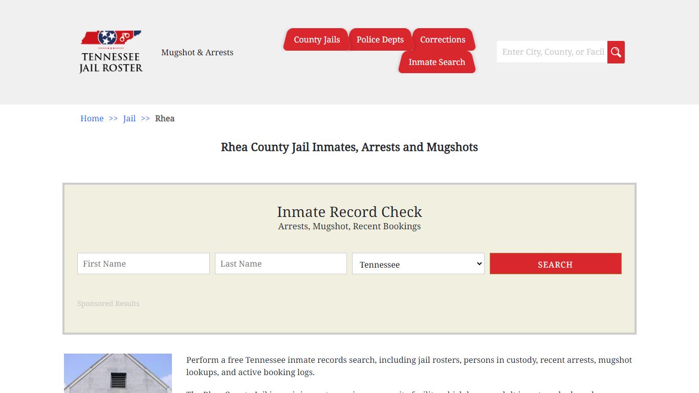 Rhea County Jail Inmates, Arrests and Mugshots